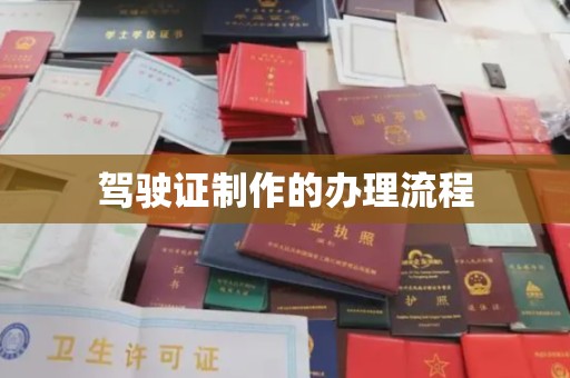 泾川驾驶证制作的办理流程