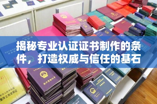 泾川揭秘专业认证证书制作的条件，打造权威与信任的基石
