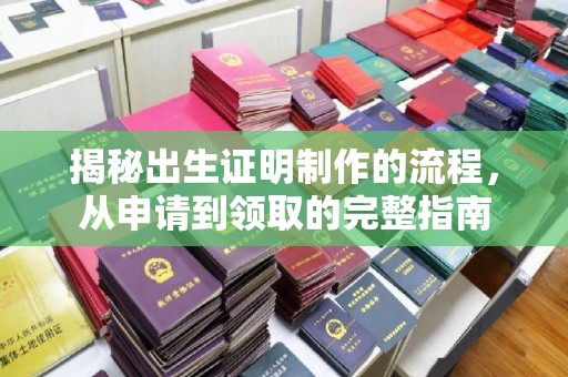 泾川揭秘出生证明制作的流程，从申请到领取的完整指南