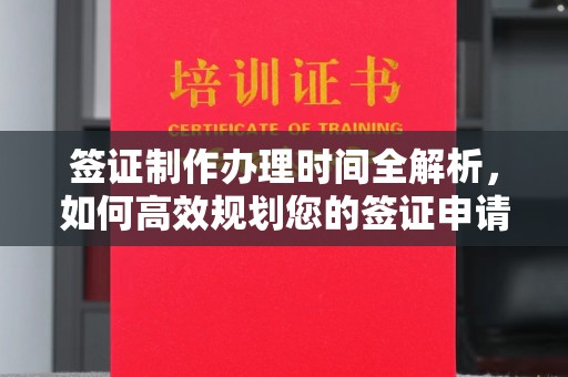 泾川签证制作办理时间全解析，如何高效规划您的签证申请流程